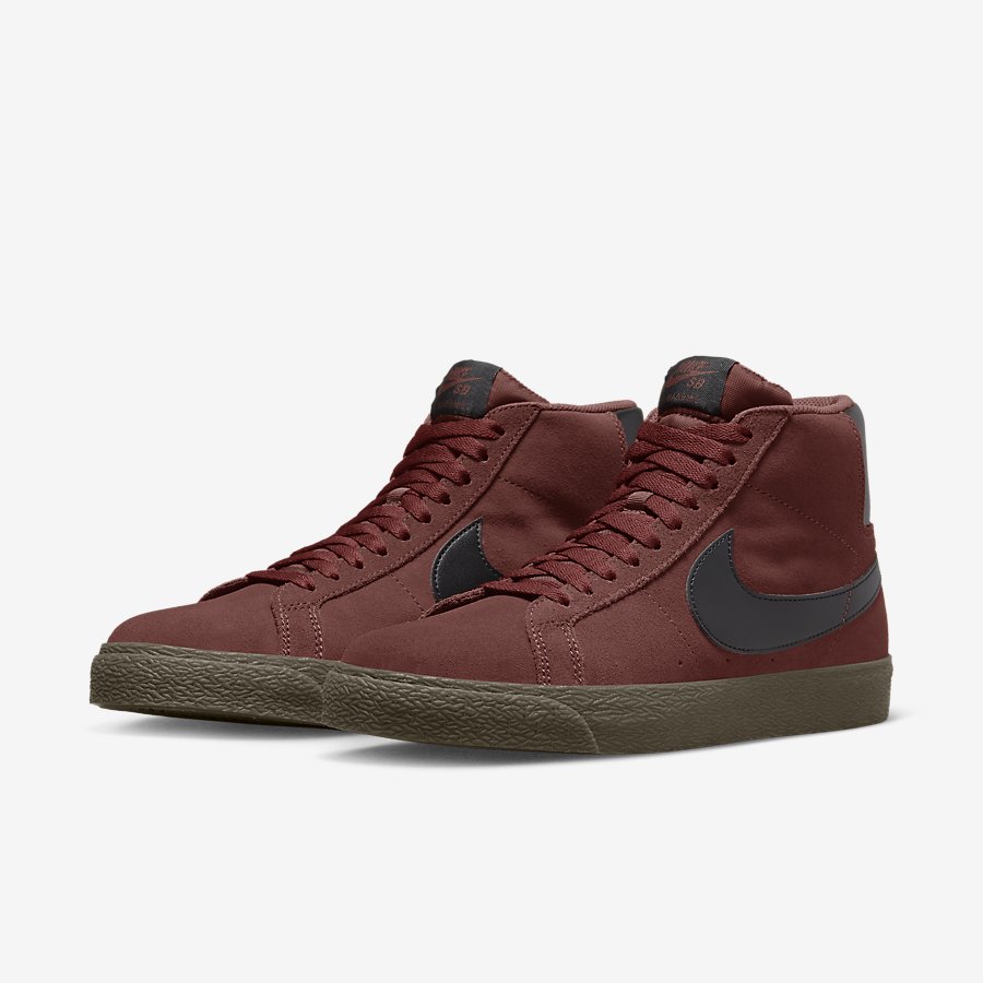 Giày Nike SB Zoom Blazer Mid Nữ Nâu Đỏ